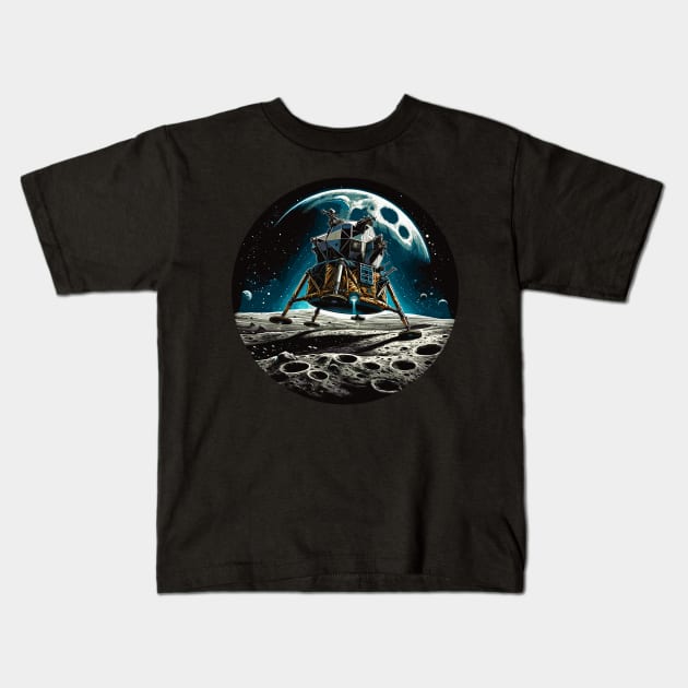 Lunar Landing Legacy - Apollo Modul Kids T-Shirt by Graphic Wonders Emporium